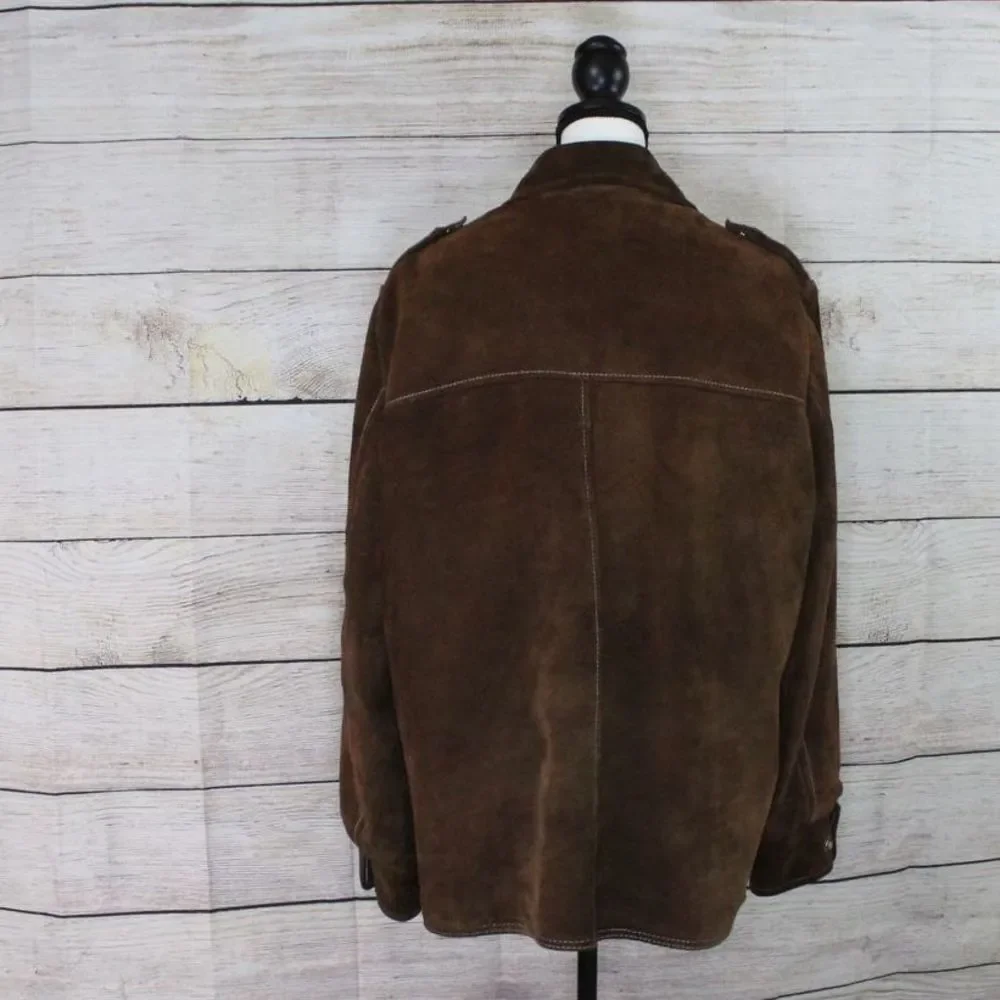 vintage Montgomery ward leather jacket - Picture 3 of 6